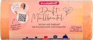 Müllbeutel 30L mit Zugband und Duft  Profissimo