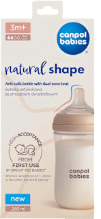 lahev antikoliková Natural Shape 260 ml Canpol babies