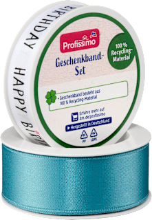 Geschenkband Set Happy Birthday petrol Profissimo