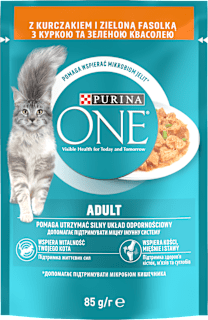 Karma dla kotów z kurczakiem i zieloną fasolką Adult PURINA ONE