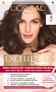 barva na vlasy 4 Hnědá L'ORÉAL PARiS EXCELLENCE Creme
