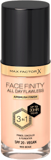 Tekoča podlaga Facefinity Flawless 3v1 Beige 55  MAX FACTOR