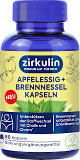 Apfelessig + Brennnessel Kapseln 80 St Zirkulin