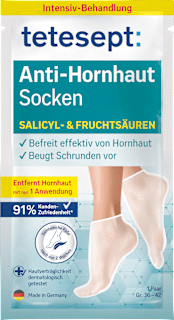Fußmaske Socken Anti-Hornhaut (1 Paar) tetesept