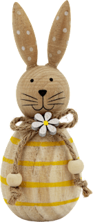 Ukrasni drveni zec s mašnom KUWOPA