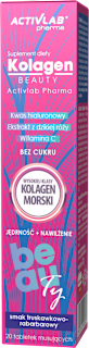 Kolagen morski Beauty, smak truskawkowo-rabarbarowy ACTIVLAB