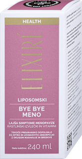 Prehransko dopolnilo BYE BYE MENO z okusom marakuje, vanilije in bele breskve ELIXIRE