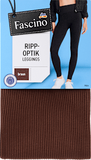 Leggings in Ripp-Optik braun, Gr. 38/40 Fascino
