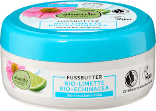 Maslo za noge z bio limeto in bio ameriškim slamnikom alverde NATURKOSMETIK