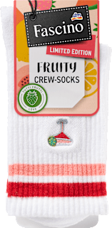 Ponožky Fruity, veľ. 39/42, biele, 1 pár Fascino