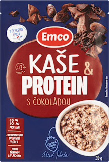 ovesná kaše Protein s příchutí čokoláda Emco