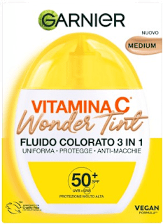 Crema colorata 3 in 1 Wonder Tint con Vitamina C medium GARNIER SKIN ACTIVE