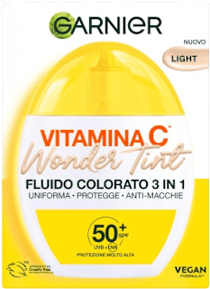 Crema colorata 3 in 1 Wonder Tint con Vitamina C light GARNIER SKIN ACTIVE