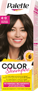 Farba na vlasy - 4-0 tmavohnedý Palette COLOR Shampoo