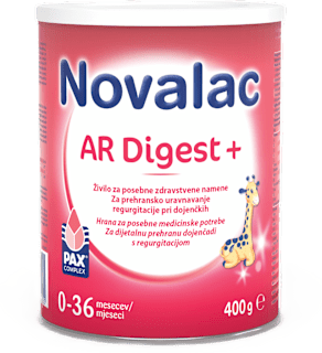 Mliječna hrana za dojenčad i malu djecu s regurgitacijom Novalac AR Digest+  Novalac