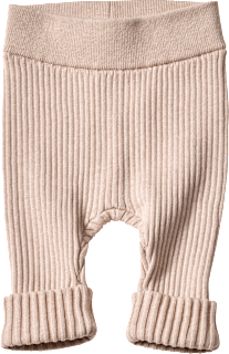 Strickhose mit Mitwachsfunktion & Ripp-Struktur, beige, Gr. 56 ALANA