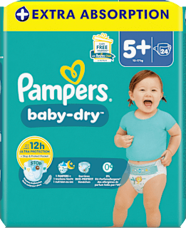 Windeln Baby Dry Gr. 5+ (12-17 kg) Pampers baby-dry