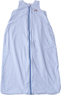 Schlafsack 1 TOG mit Regenbogen-Applikation, blau, 130 cm ALANA