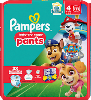 Baby Pants Baby Dry Paw Patrol Gr. 4 Maxi (9-15 kg) Pampers