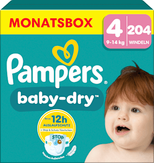 Windeln Baby Dry Gr. 4 Maxi (9-14 kg) Monatsbox Pampers