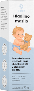 Hladilno mazilo za nego občutljive kože v pleničnem predelu galex