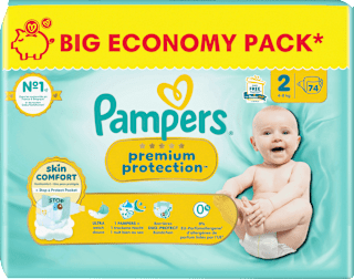 Windeln Premium Protection Gr. 2 Mini (4-8 kg) Big Pack Pampers