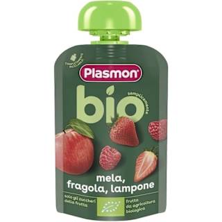 Piure de mere,căpșuni&zmeură ECO  Plasmon