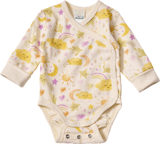 Wickelbody HALLOHEBAMME mit Mitwachsfunktion, gelb, Gr. 50/56 ALANA