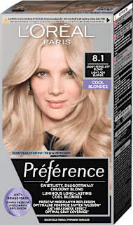 Boja za kosu - 8.1 Light Ash Blonde L'ORÉAL PARiS PRÉFÉRENCE