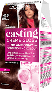 Boja za kosu – 415 lced Brown L'ORÉAL PARiS CASTING Crème Gloss