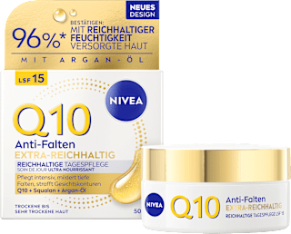 Gesichtscreme Q10 Anti-Falten Extra Reichhaltig LSF15 NIVEA