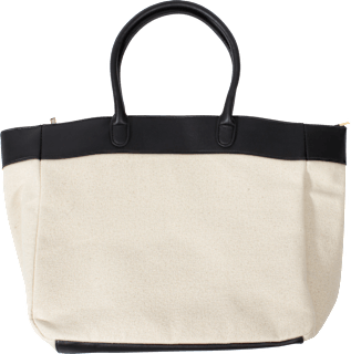 Tasche Canvas Creme / Weiß PURSET