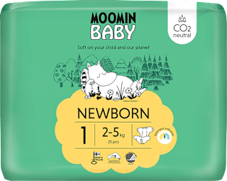 pleny velikost 1, 2-5 kg Moomin Baby