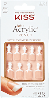 Künstliche Nägel Salon Acryl French Petite Crush Hour KISS