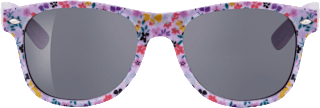 Sonnenbrille Kids lila mit bunten Blumen SUNDANCE