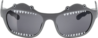 Sonnenbrille Kids grau Haifisch mit Zähnen SUNDANCE