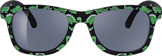 Sonnenbrille Kids schwarz mit grünen Dinos SUNDANCE