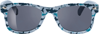 Sonnenbrille Kids blau mit Haimotiven SUNDANCE