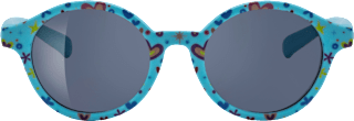 Sonnenbrille Kids türkis mit bunten Motiven SUNDANCE