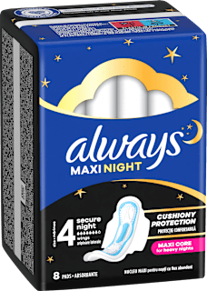 Hygienické vložky Maxi Secure Night 4 always