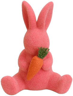 Plišani zec – rozi, s mrkvom Ira Commerce