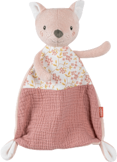 Schmusetuch Katze, rosa fehn