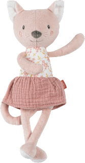 Kuscheltier Katze, rosa fehn