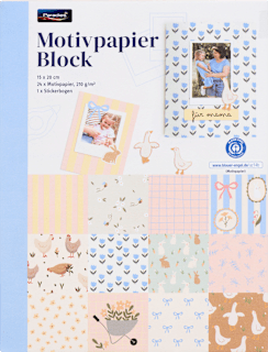 Motivpapier Block 15x20 cm Frühling  Paradies