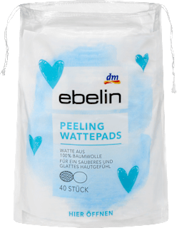 Тампони за почистване на лице Сърца ebelin