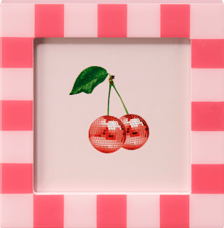 DIY 2026 Quadratischer Bilderrahmen 10x10 cm, Epoxy rot Paradies