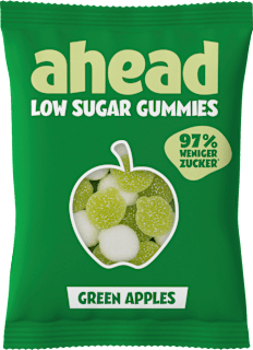 Fruchtgummi, Green Apple Gummies Low Sugar ahead