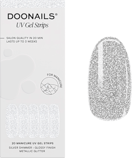 UV Nagelfolien Silver Shimmer Doonails