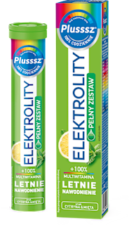 Plusssz Elektrolity +100% Multiwitamina Cytryna & Mięta Plusssz