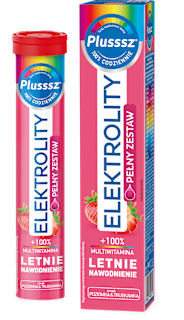Elektrolity +100% Multiwitamina Poziomka i Truskawka Plusssz